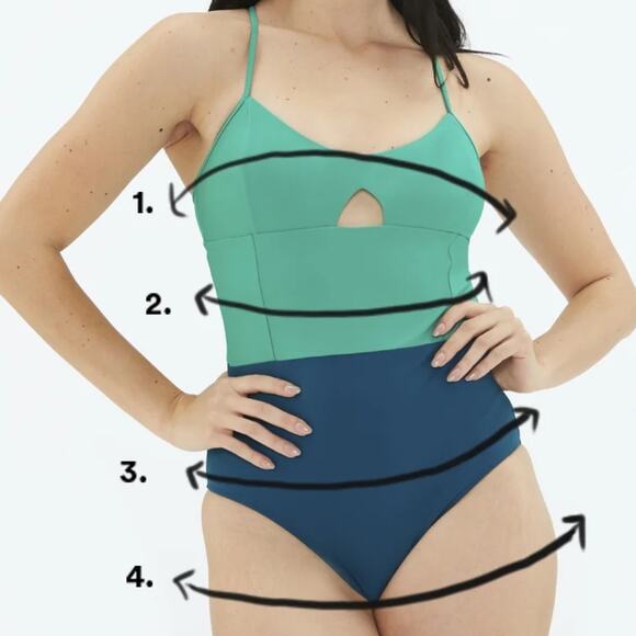 Summersalt The Long Torso Sidestroke 14L Swimsuit 14 Tall One Piece Elegant Plus - Picture 14 of 14